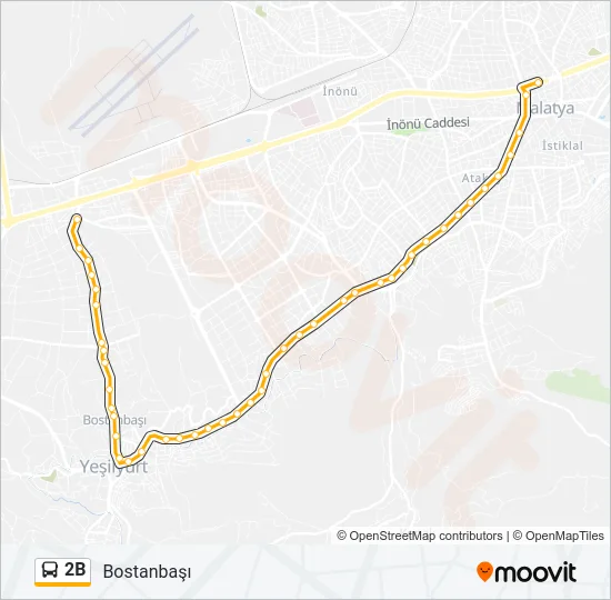 2B Bus Line Map