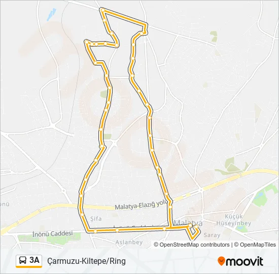 3A Bus Line Map