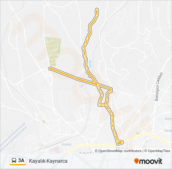 3A Bus Line Map