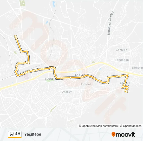 4H Bus Line Map