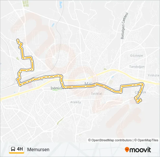 4H Bus Line Map