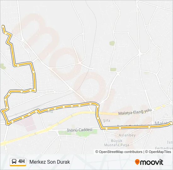 4H Bus Line Map