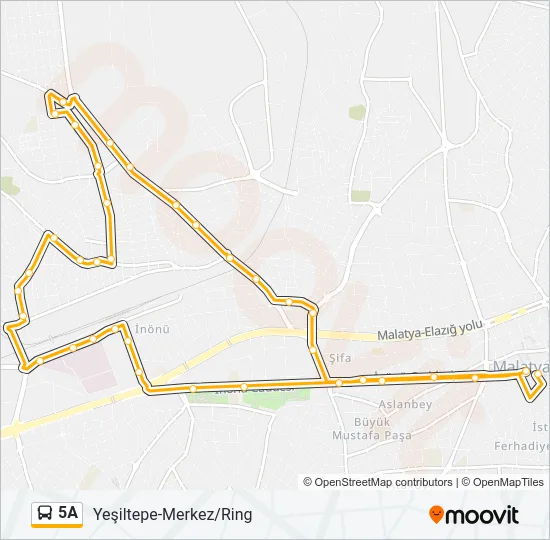 5A Bus Line Map