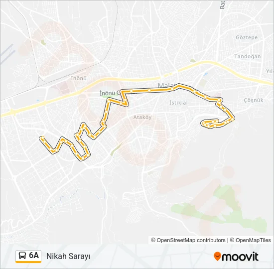 6A Bus Line Map