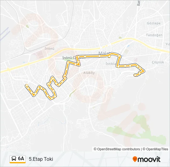 6A Bus Line Map