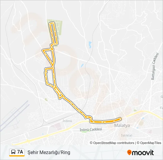 7A Bus Line Map