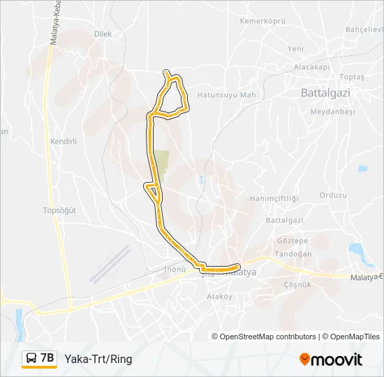 7B Bus Line Map