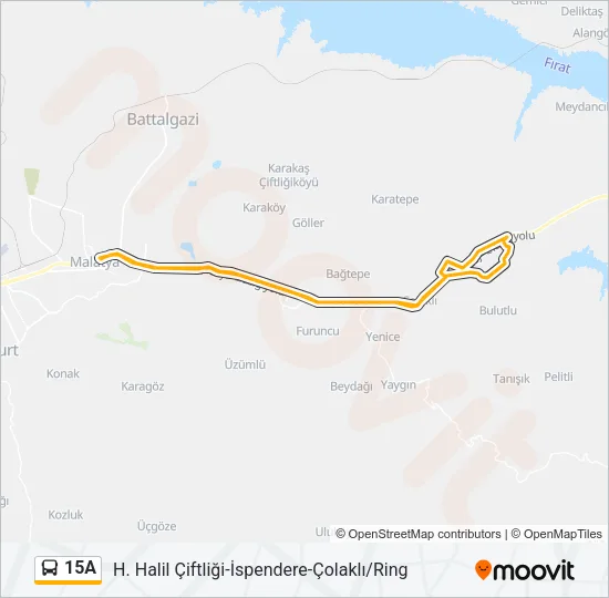 15A Bus Line Map