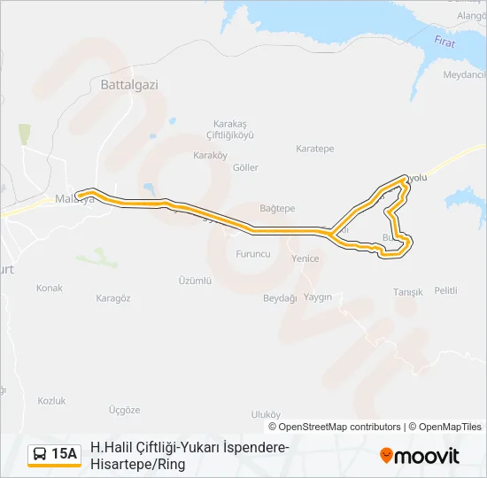 15A Bus Line Map