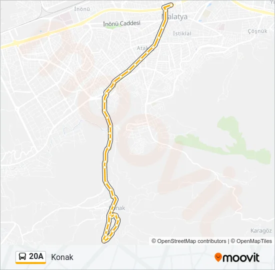 20A Bus Line Map