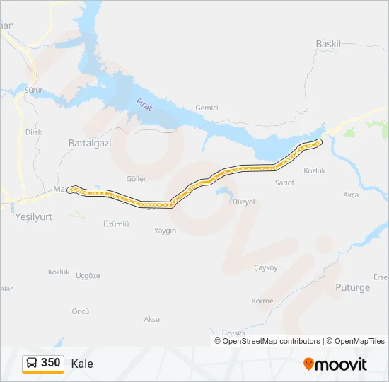350 Bus Line Map