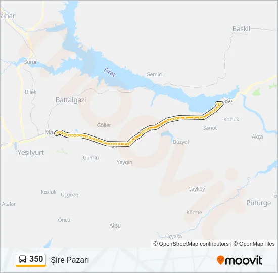350 Bus Line Map