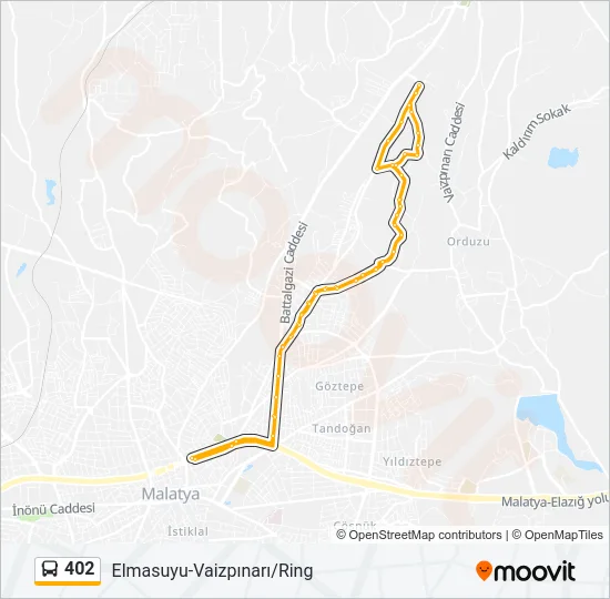402 Bus Line Map