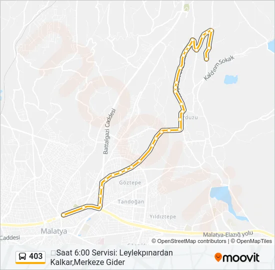 403 Bus Line Map