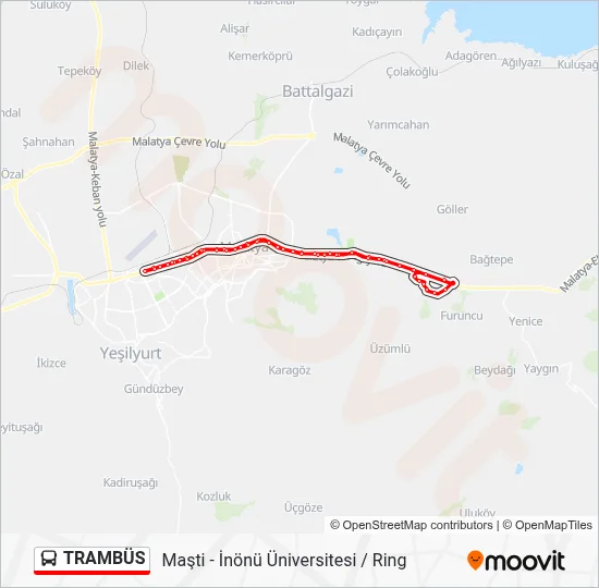 TRAMBÜS Bus Line Map