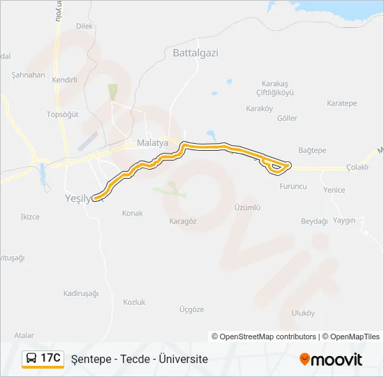 17C Bus Line Map