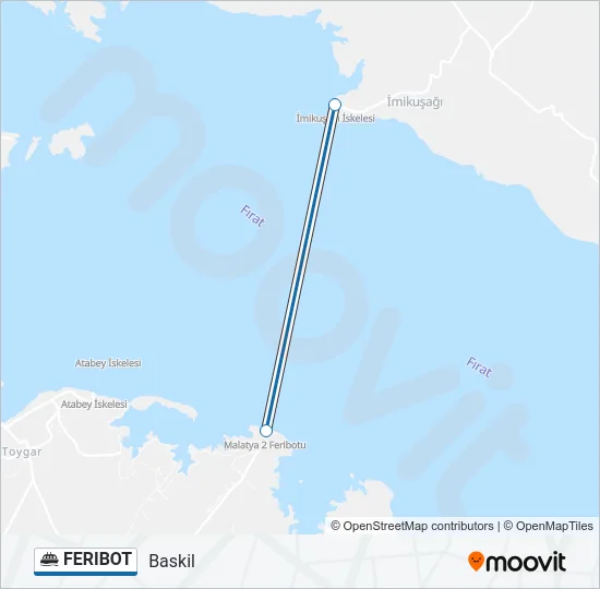FERIBOT Ferry Line Map