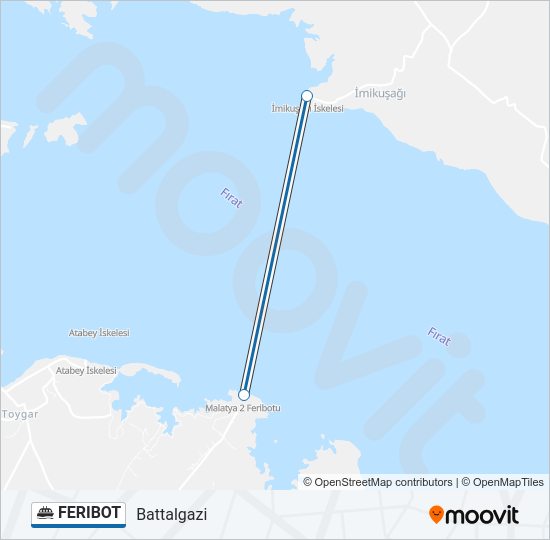 FERIBOT vapur Hattı Haritası