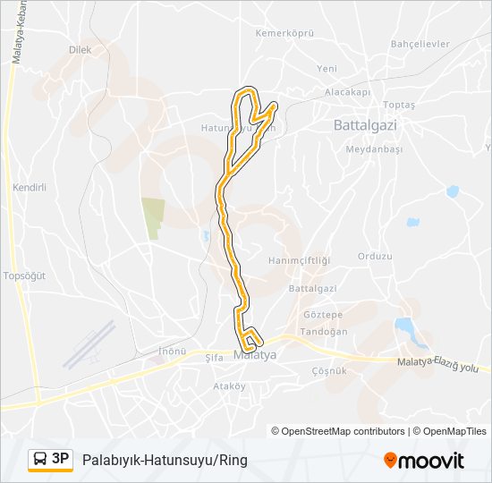 3P Bus Line Map