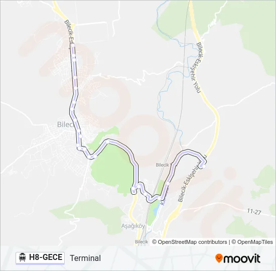 H8-GECE Cable Car Line Map
