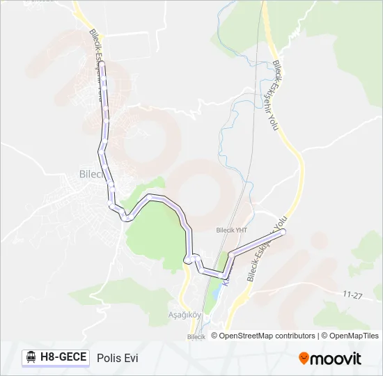 H8-GECE Cable Car Line Map