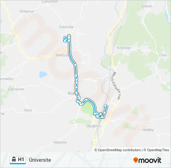 H1 Cable Car Line Map