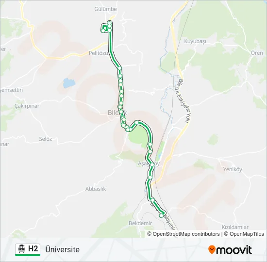 H2 Cable Car Line Map