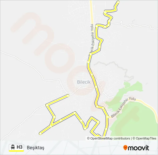H3 Cable Car Line Map