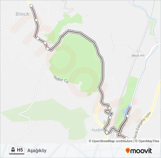 H5 Cable Car Line Map