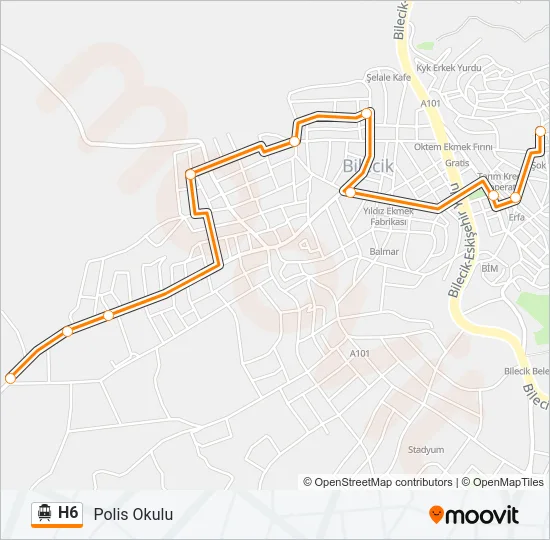 H6 Cable Car Line Map