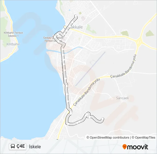 Ç4E Bus Line Map