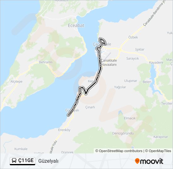 Ç11GE Bus Line Map