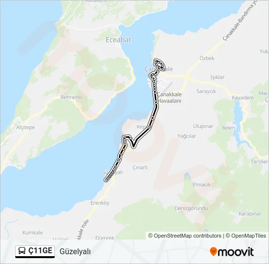 Ç11GE Bus Line Map