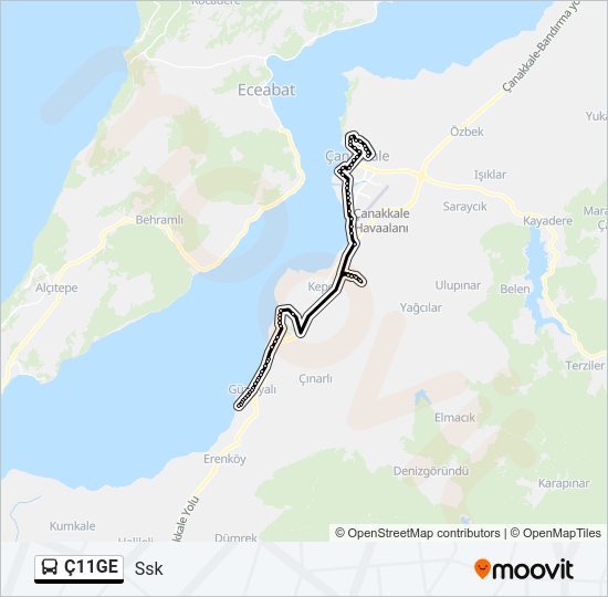 Ç11GE Bus Line Map