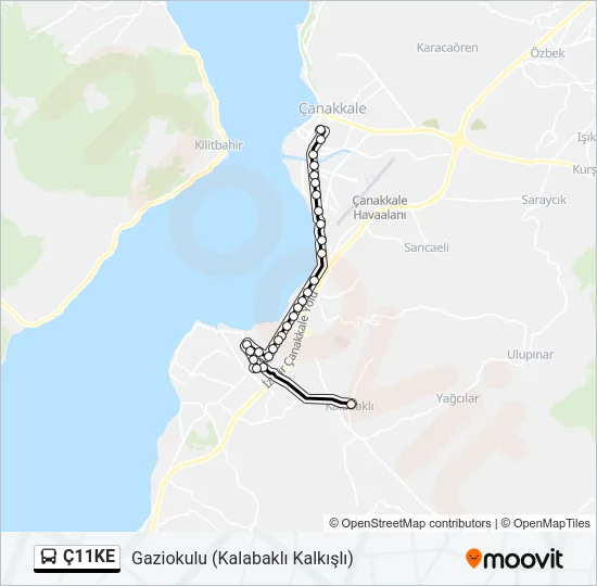 Ç11KE Bus Line Map