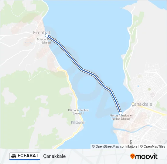 ECEABAT Ferry Line Map