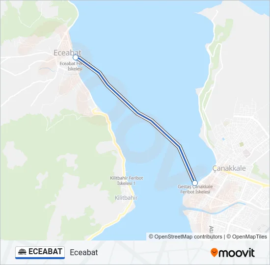 ECEABAT Ferry Line Map