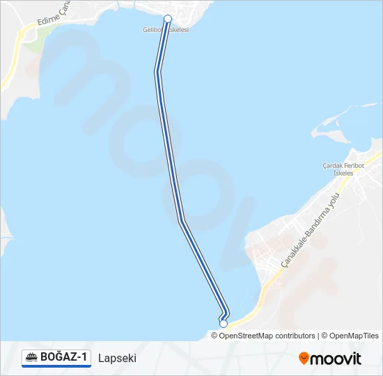 BOĞAZ-1 Ferry Line Map