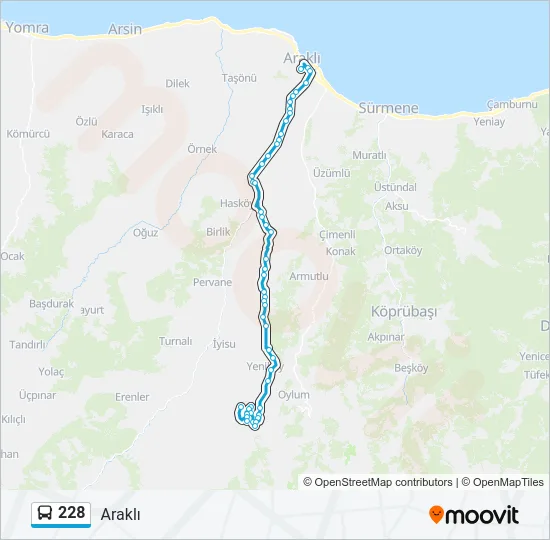 228 Bus Line Map