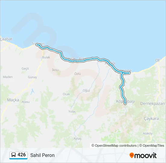 426 Bus Line Map
