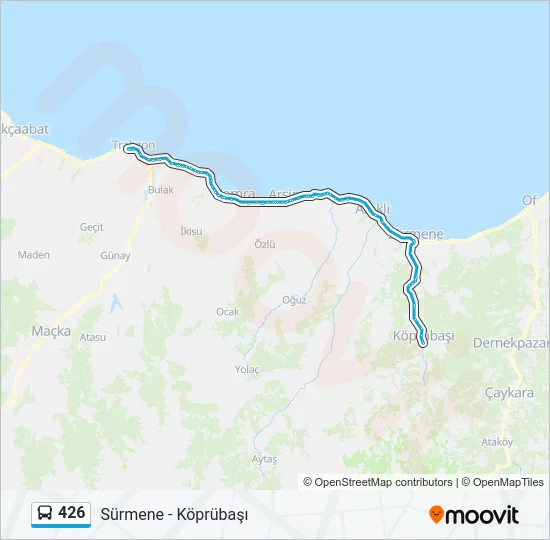 426 Bus Line Map