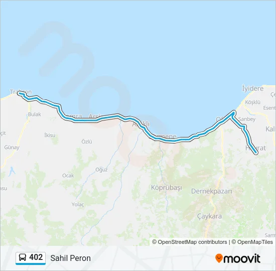 402 Bus Line Map
