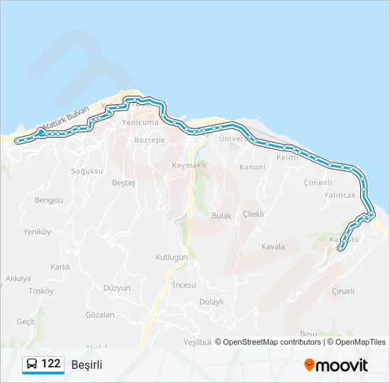122 Bus Line Map
