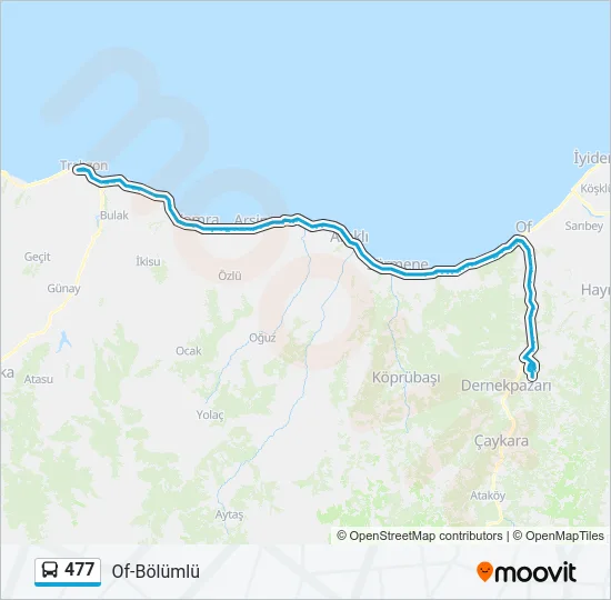 477 Bus Line Map