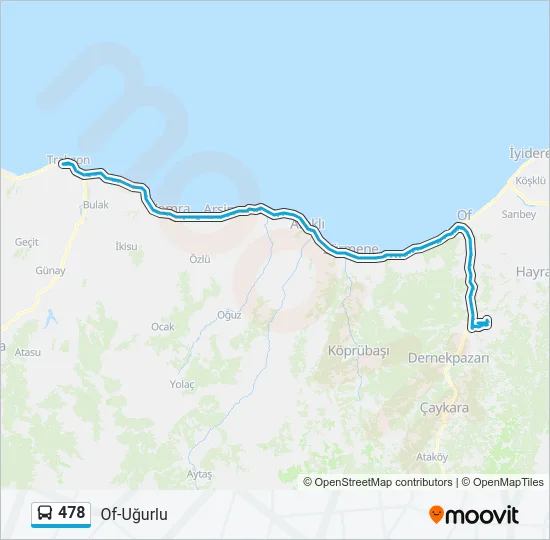 478 Bus Line Map