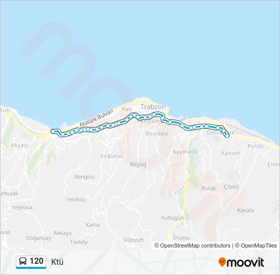 120 Bus Line Map