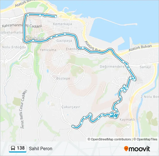 138 Bus Line Map