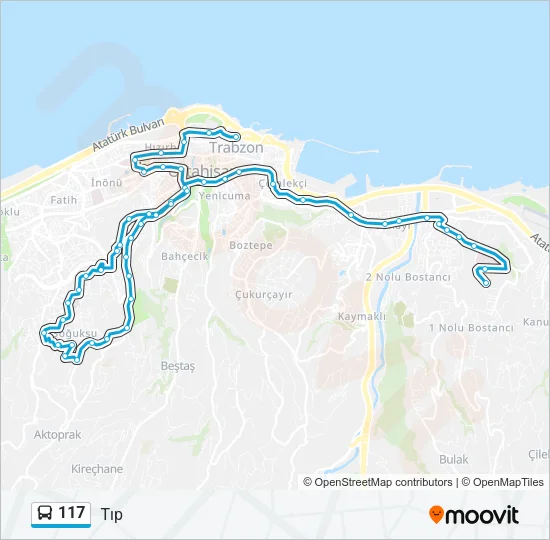 117 Bus Line Map