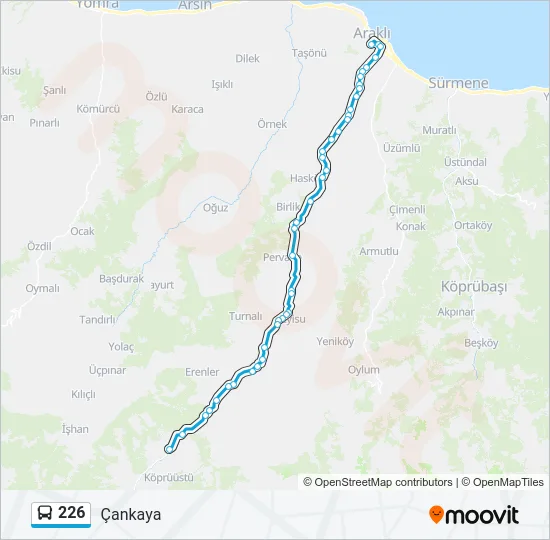 226 Bus Line Map