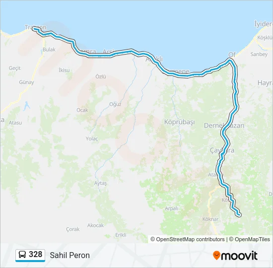 328 Bus Line Map